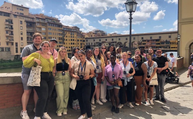 Students on study abroad in Verona Italy