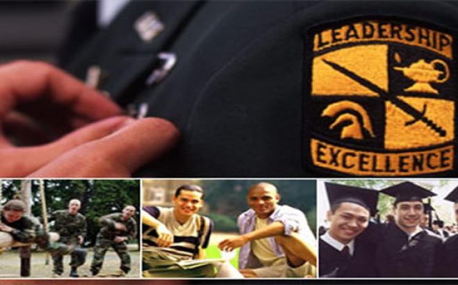 Leadership and Excellence badge on uniform