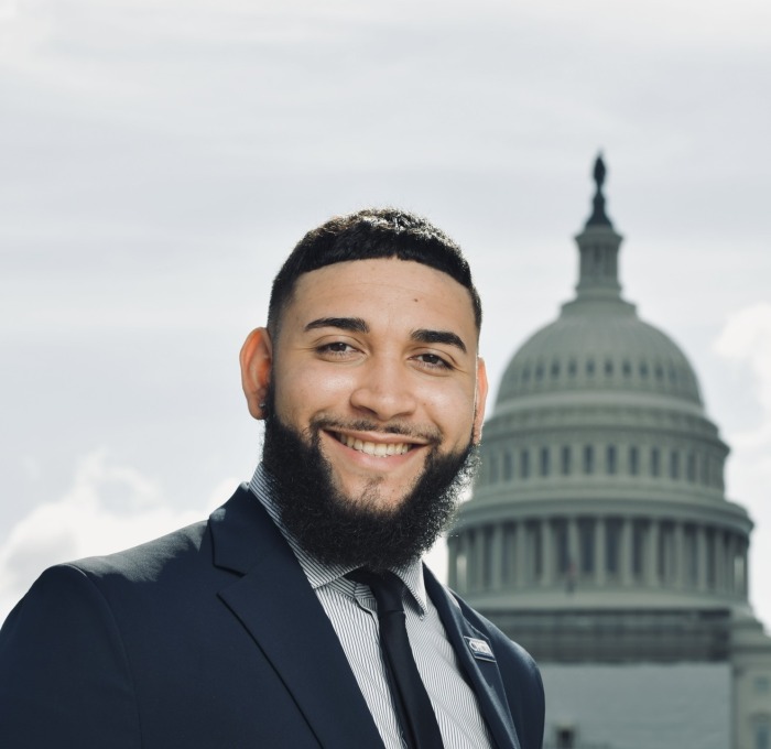 Oscar Burgos Pimentel interning in Washington DC
