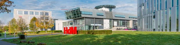 Exterior view of Media University in Germany part of our study abroad program