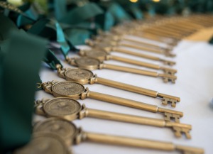 Gold Key Society induction closeup