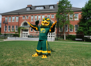 New Freddy on the quad in front of Edgerly