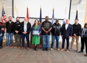 Veterans Day recognition ceremony at Hammond Hall