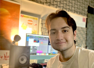 Andrew Rugg in The Time Capsule a second-hand store located in Cranston, Rhode Island.