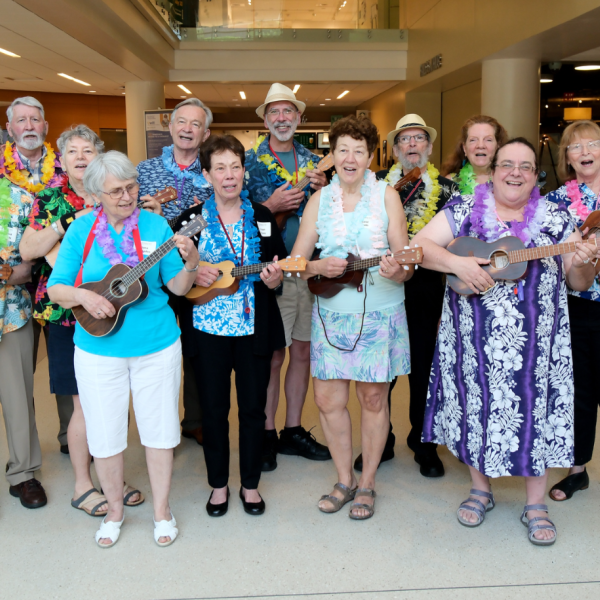 ALFA Ukulele players at 20th celebration May 2024