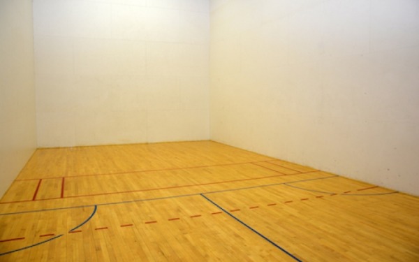 shot of raquetball court 