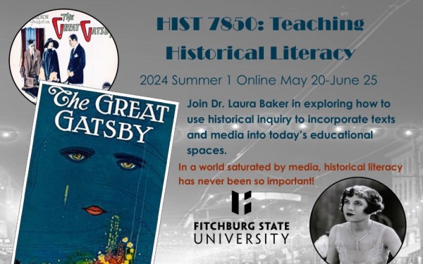 The Great Gatsby book and images for HIST 7850 course