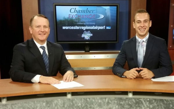 Nick Trotto on internship at Worcester Chamber of Commerce.