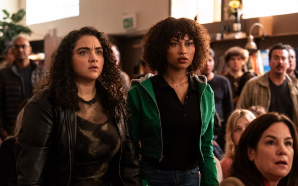 Kiara Pichardo (left) in Paramount+ original series School Spirits.