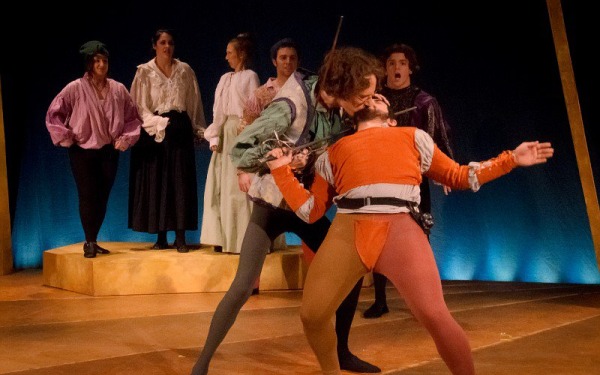 Students performing in "Romeo and Juliet"