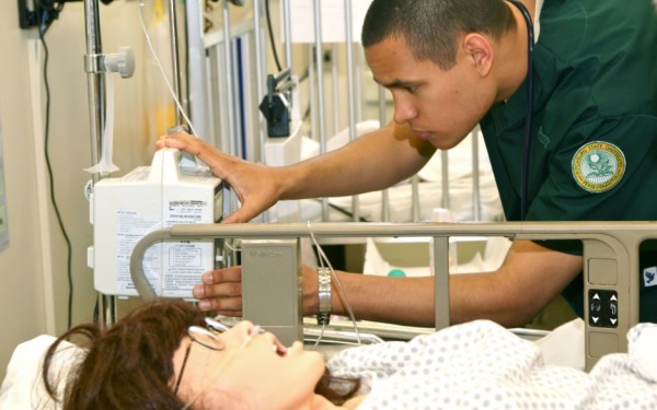 Fitchburg State University nursing laboratory