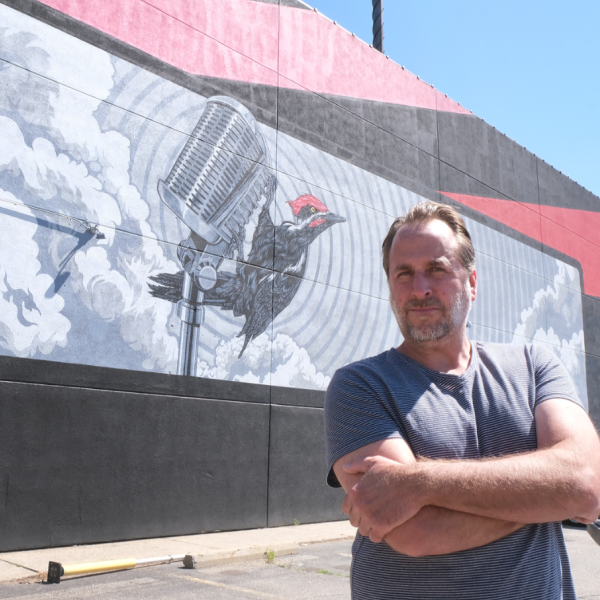 Pileated Putnam mural by Jon Allen