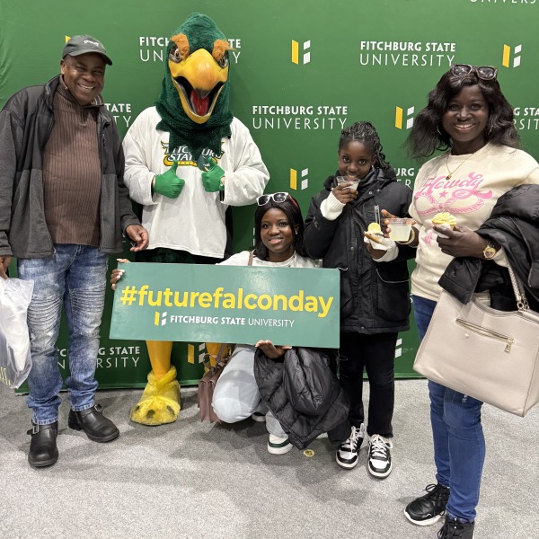 Fam at Future Falcon Day with Freddy