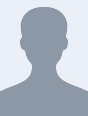A silhouette headshot placeholder image