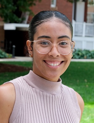Danibel Peralta CSA outside on quad