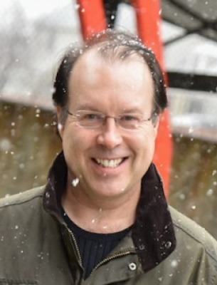 Rob Carr outside in the snow