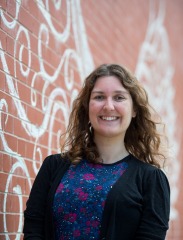 Portrait of Jen Abbott on campus
