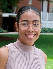 Danibel Peralta CSA outside on quad