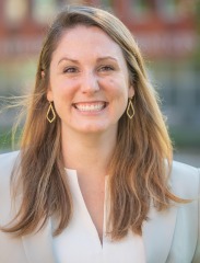 Emily Stark Director Disability Services outside. 