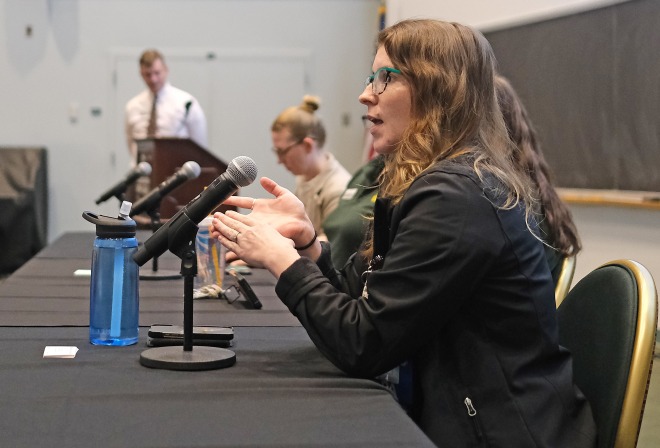 Support panel discussion in Kent Recital Hall