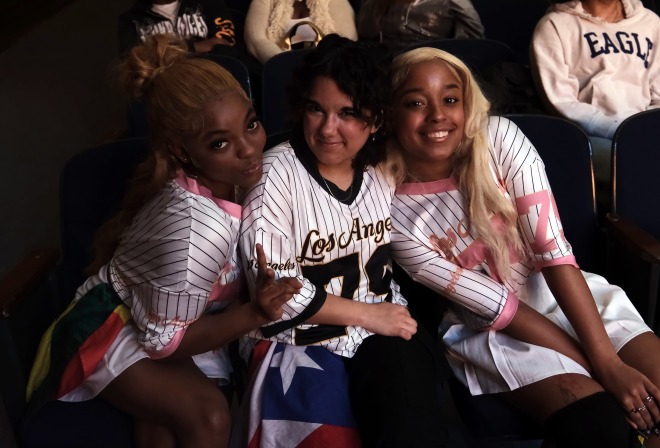 Students at the dance show in Weston Auditorium