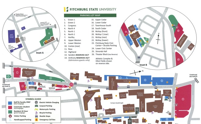 Fitchburg State Parking Lot Map