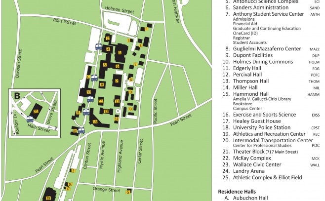 Updated campus 2D map