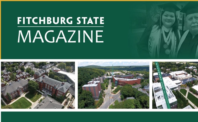 New Alumni Magazine drone photos and graduates
