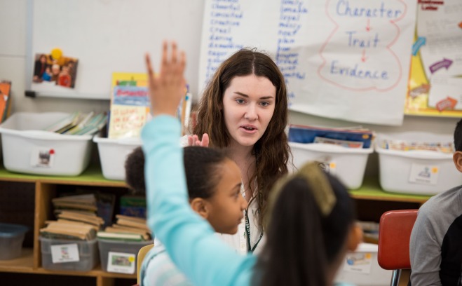 teacher and students