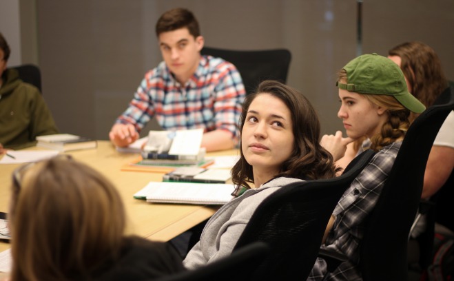 students in class