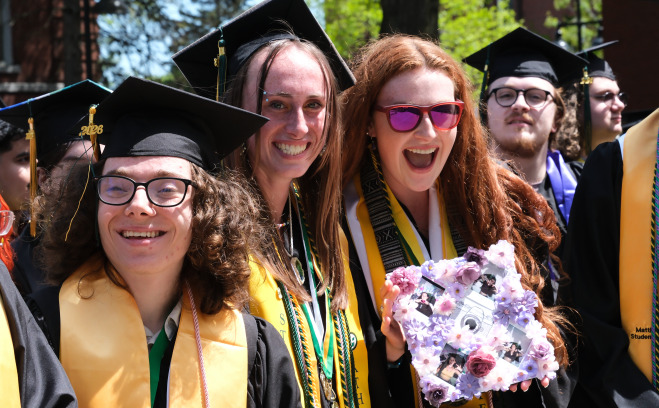 Commencement 2026 with undergraduates
