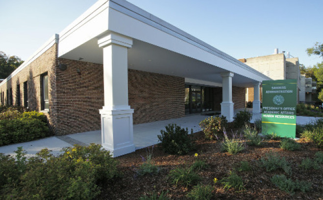 Exterior of the Sanders Administration building