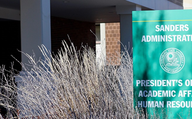 Entrance of the Sanders Administration Building