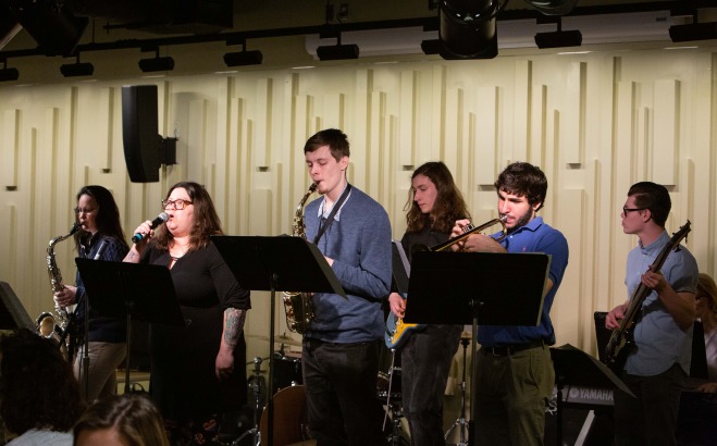 Jazz Band performing at Undergraduate Conference for Research and Creative Practice