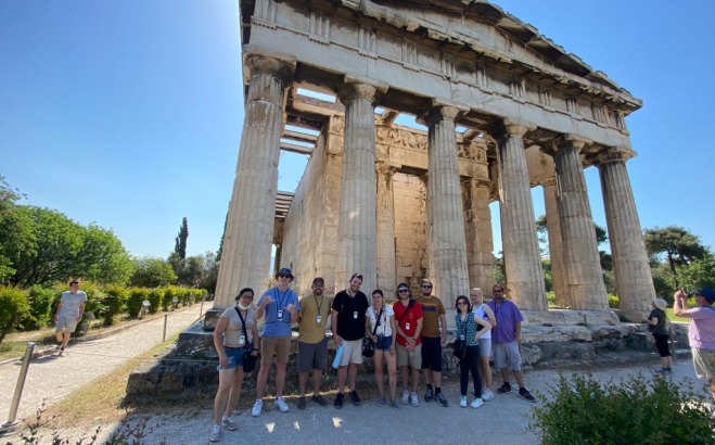 Students studying in Greece Summer 2022