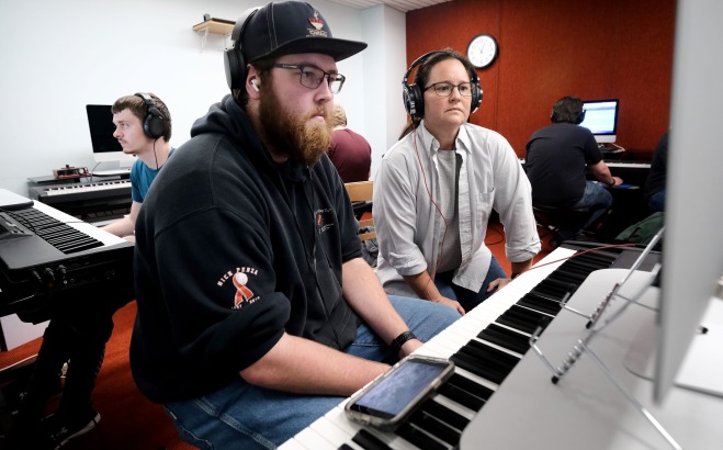 The Piano/MIDI Lab at Fitchburg State University