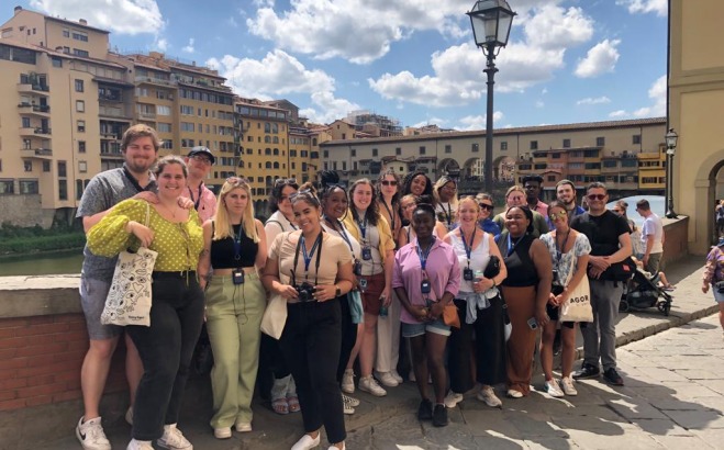 Students on study abroad in Verona Italy