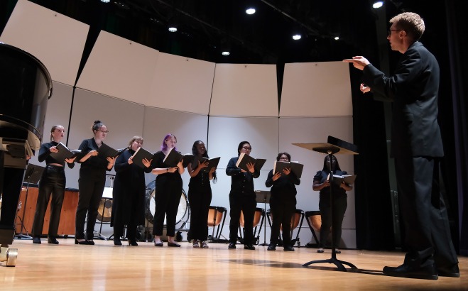 Chamber Choir at Fall Music Mega Mix in Weston