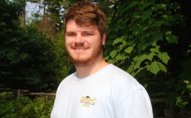 Elliot Olynciw-Olkuski outside.