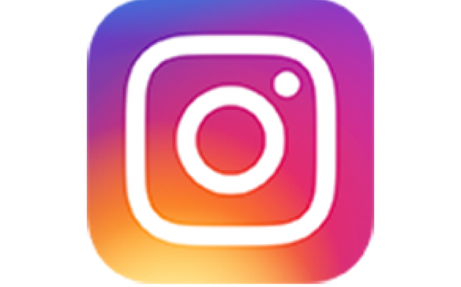Instagram logo small colored logo with white border for generic image list