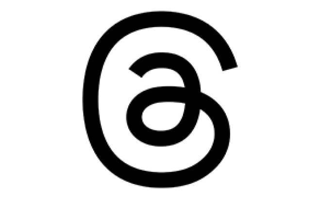 Threads logo with white border @ for generic image list
