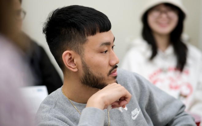 Students in law and ethics class