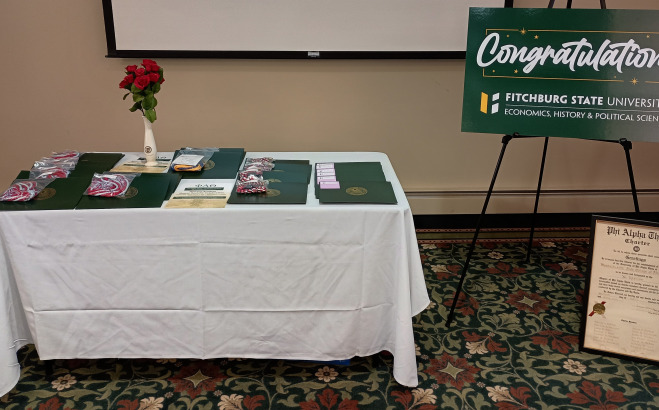 Economic History Honor Society Awards in Presidents Hall.
