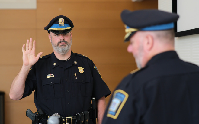 Andrew Lamarche Deputy Chief swearing in ceremony