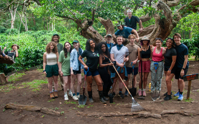 Students in the forest in Costa Rica May 2026