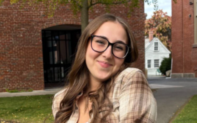 ACT Tutor Riley Shalek outside.