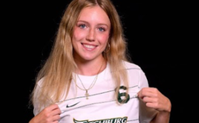 Stella Liebler in her athletic gear.