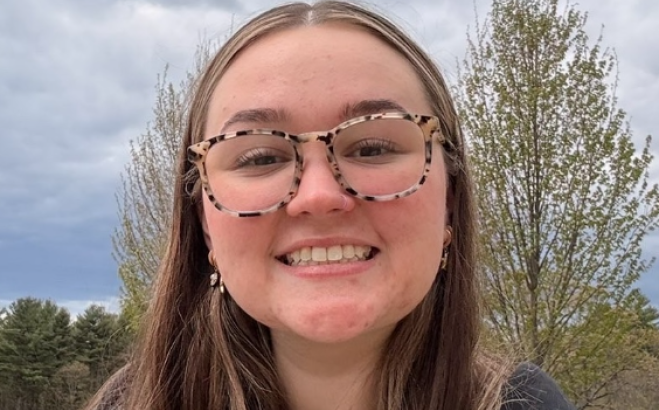 Sydney Gauvin outside.