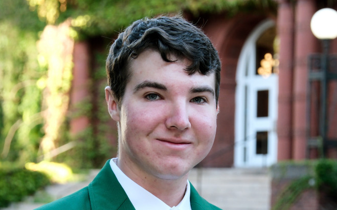 Headshot of Aidan Thompson Presidential Ambassador.