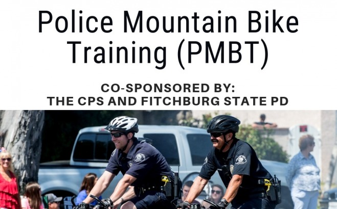Police officers on mountain bikes